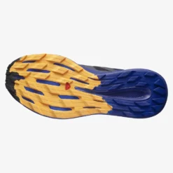 Salomon Men's Pulsar Trail Shoe - Black/Clematis Blue/Blazing Orange- Regular (D) -Optimal Shoe Store L41603200 da37cd5b886c4091b61da96c1603e347