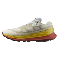 Salomon Men's Ultra Glide 2 Trail Running Shoe - Rainy Day/Freesia/Hot Sauce - Regular (D) -Optimal Shoe Store L47212200 1 GHO ULTRA GLIDE 2Rainy Day Freesia Hot Sauce