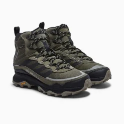 Merrell Men's Moab Speed Thermo Mid Waterproof Hiking Boot - Olive - Regular (D) 11 Merrell Men's Moab Speed Thermo Mid Waterproof Hiking Boot - Olive - Regular (D) -Optimal Shoe Store MRLM J066915 021621 S21 004 1
