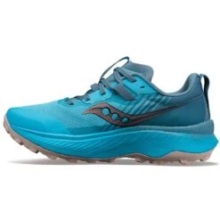 Saucony Women's Endorphin Edge Trail Shoe- Ocean/Loam- Regular (B) -Optimal Shoe Store S10773 31 2