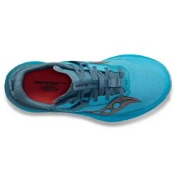 Saucony Women's Endorphin Edge Trail Shoe- Ocean/Loam- Regular (B) -Optimal Shoe Store S10773 31 3