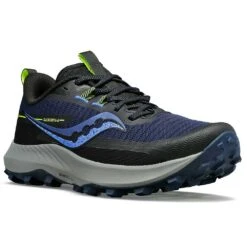 Saucony Women's Peregrine 13 Trail Running Shoe - Night/Fossil - Regular (B) -Optimal Shoe Store S10838 15 5