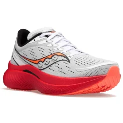 Saucony Men's Endorphin Speed 3 Running Shoe- White/Black/Vizi- Regular (D) -Optimal Shoe Store S20756 85 5