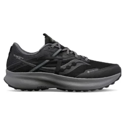 Saucony Men's Ride 15 Tr Gtx Trail Shoe - Black/Charcoal