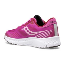 Saucony Youth Ride 14 Running Shoe - Pink 7 Saucony Youth Ride 14 Running Shoe - Pink -Optimal Shoe Store SK165318 2 1