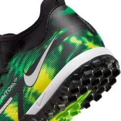 Nike JR Phantom GT2 DF SW TF Soccer Shoe - Black/Mtlc Platinum/Green Strike -Optimal Shoe Store nike phantom gt2 academy df tf sw jr dm0741 003 football shoes green multicolor green 4 790x790 1