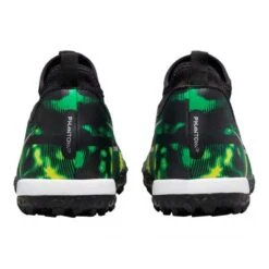 Nike JR Phantom GT2 DF SW TF Soccer Shoe - Black/Mtlc Platinum/Green Strike -Optimal Shoe Store nike phantom gt2 academy df tf sw jr dm0741 003 football shoes green multicolor green 5 790x790 1