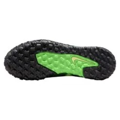 Nike JR Phantom GT2 DF SW TF Soccer Shoe - Black/Mtlc Platinum/Green Strike -Optimal Shoe Store nike phantom gt2 academy df tf sw jr dm0741 003 football shoes green multicolor green 6 790x790 1