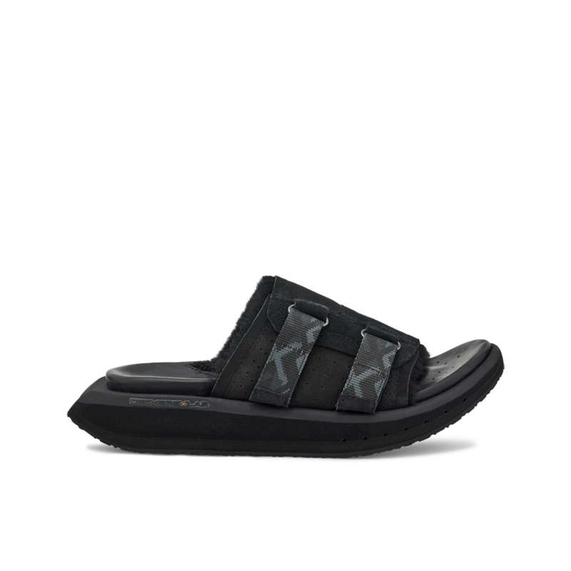 Women's KO-Z Slide Sandal - Black/Dark Grey- Regular (B) 1 Women's KO-Z Slide Sandal - Black/Dark Grey- Regular (B)