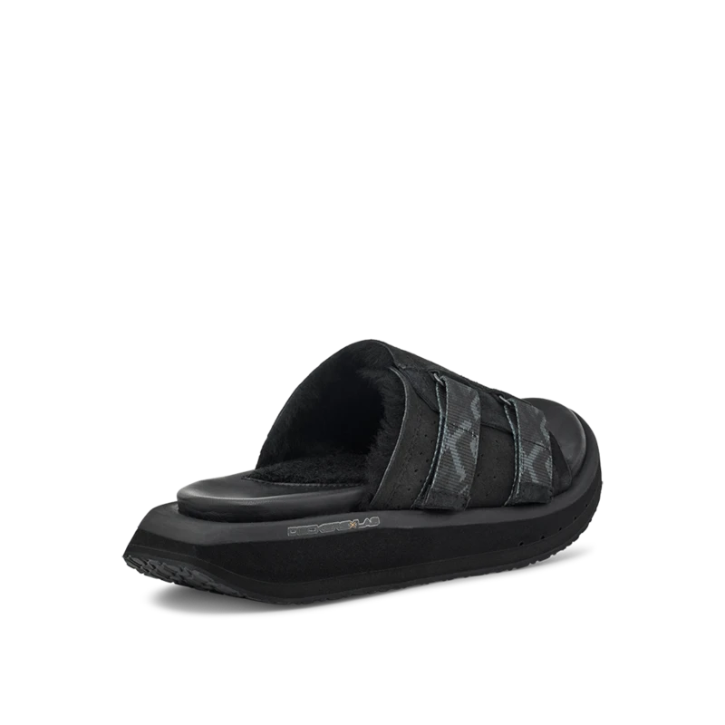 Women's KO-Z Slide Sandal - Black/Dark Grey- Regular (B) 4 Women's KO-Z Slide Sandal - Black/Dark Grey- Regular (B) - Image 4