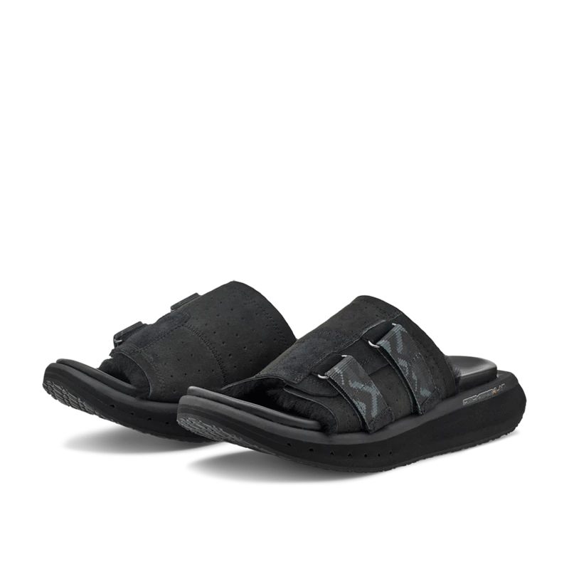 Women's KO-Z Slide Sandal - Black/Dark Grey- Regular (B) 5 Women's KO-Z Slide Sandal - Black/Dark Grey- Regular (B) - Image 5