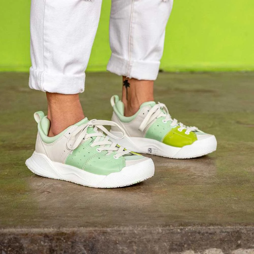 Women's X-SCAPE NBK Low Sneaker - Blanc/Mint - Regular (B) 8 Women's X-SCAPE NBK Low Sneaker - Blanc/Mint - Regular (B) - Image 8